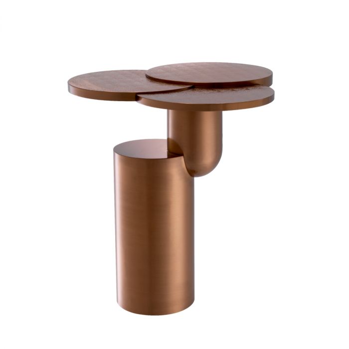 Side Table Armstrong brushed copper finish