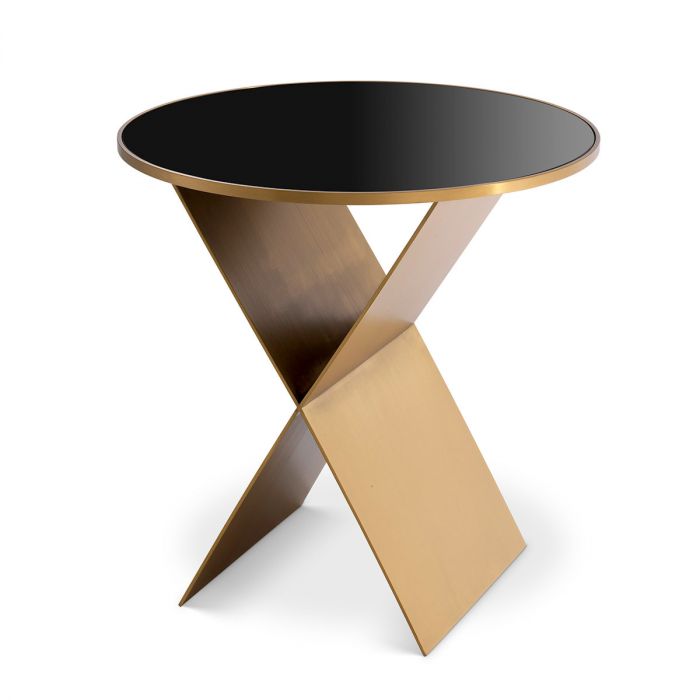 Side Table Fitch S brushed brass finish