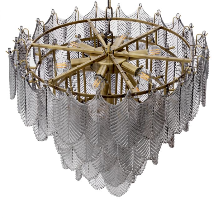 Chandelier Verbier S light brushed brass finish