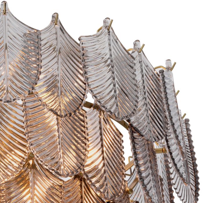 Chandelier Verbier S light brushed brass finish