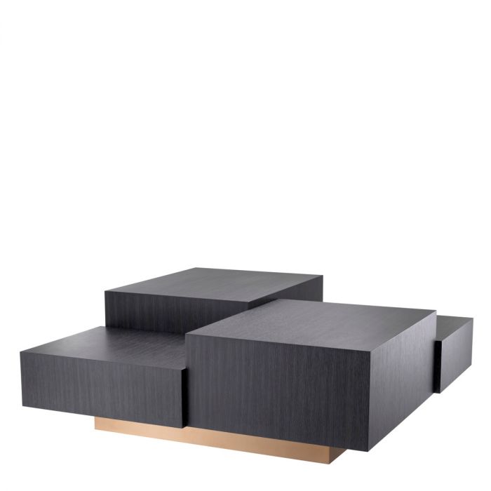 Coffee Table Nerone charcoal grey oak veneer