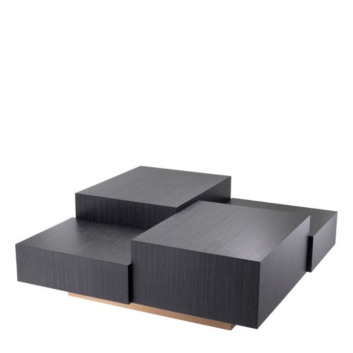 Coffee Table Nerone charcoal grey oak veneer