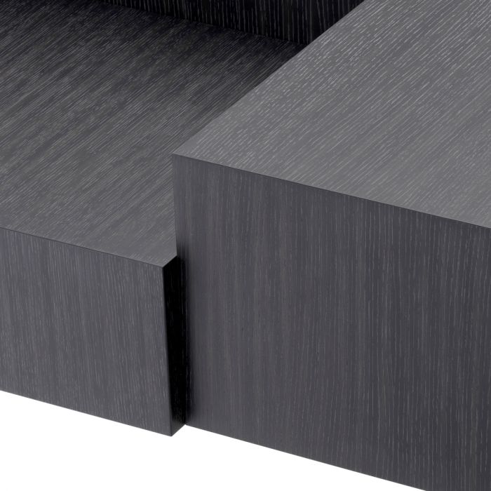 Coffee Table Nerone charcoal grey oak veneer