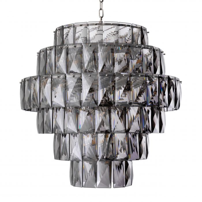 Chandelier Amazone L smoke glass