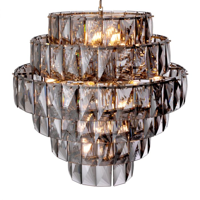 Chandelier Amazone L smoke glass