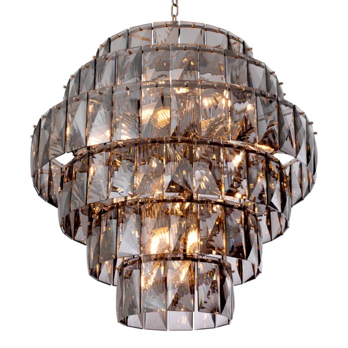 Chandelier Amazone L smoke glass