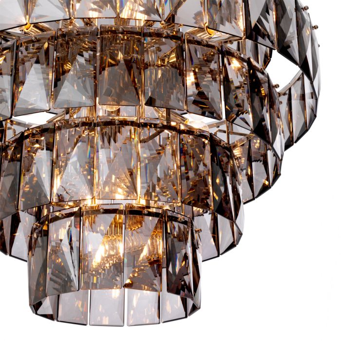 Chandelier Amazone L smoke glass