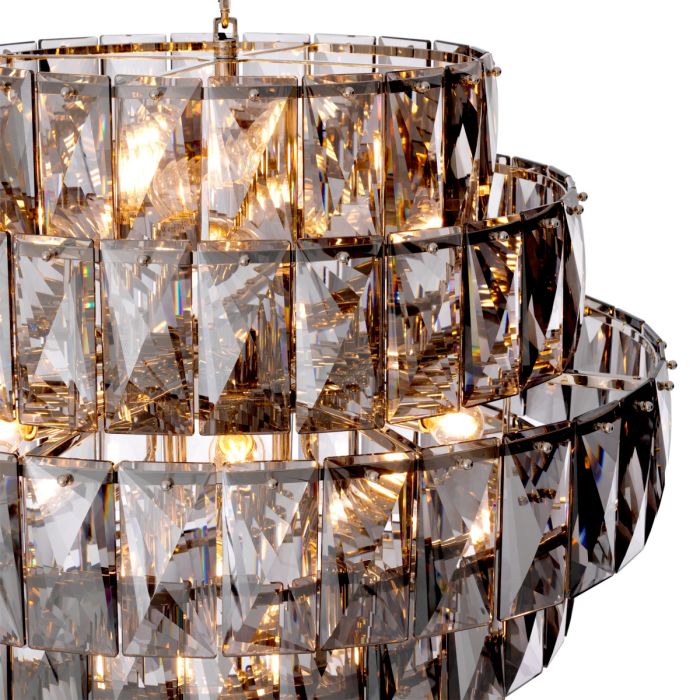 Chandelier Amazone L smoke glass