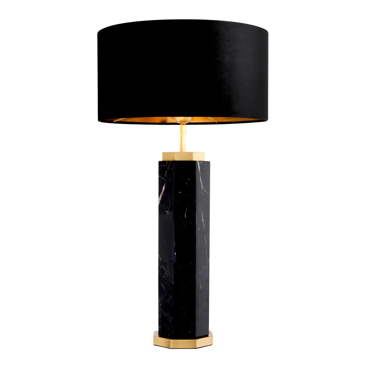 Black Marble Base Table Lamp Newman