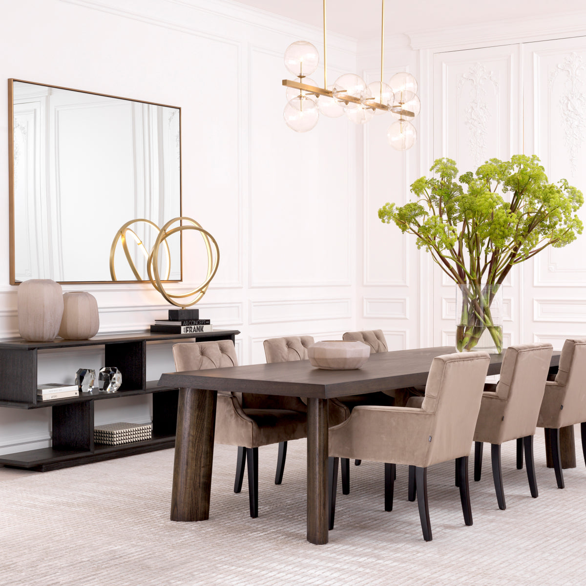 Rectangular Oak Dining Table Bari | Eichholtzmh.com