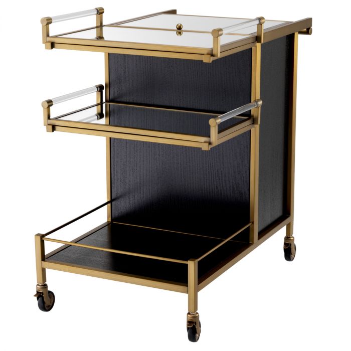 Trolley Eiffel brushed brass finish