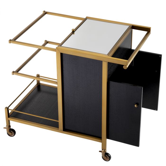 Trolley Eiffel brushed brass finish
