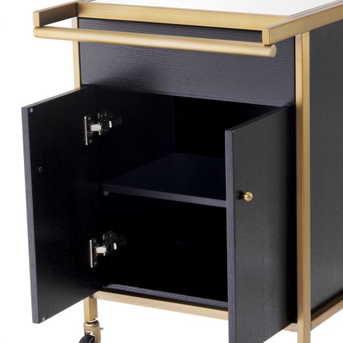 Trolley Eiffel brushed brass finish