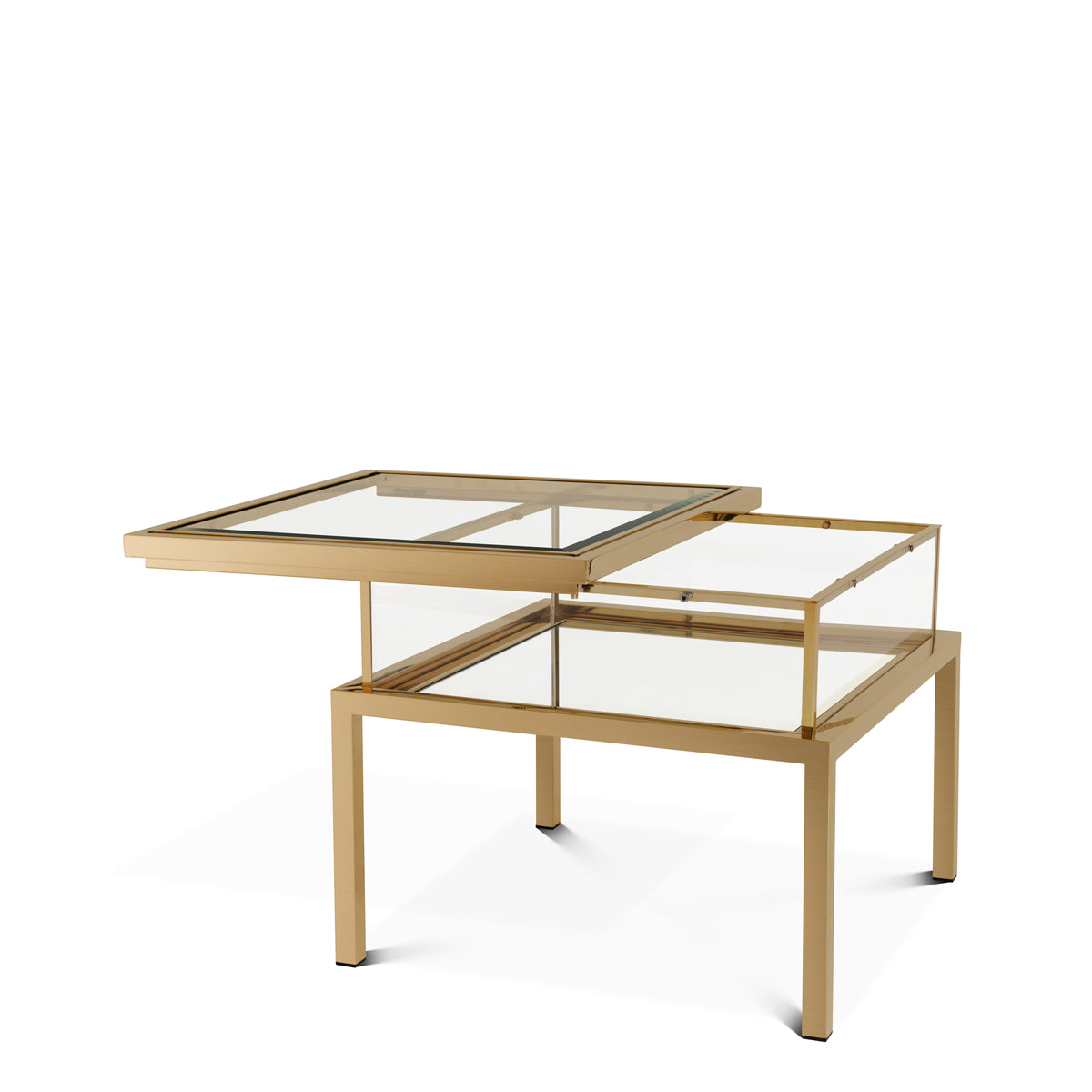 Brass Sliding Top Side Table Harvey | Eichholtzmh.com