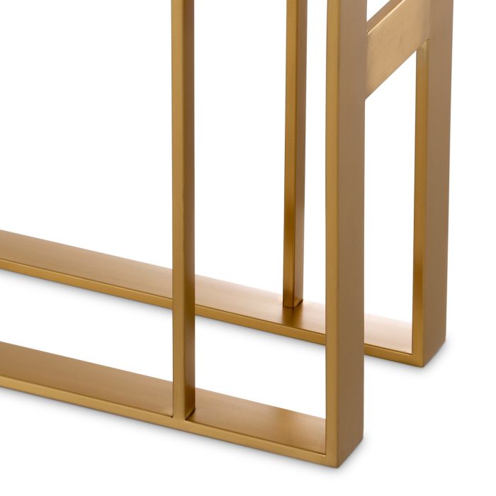 Side Table Pierre brushed brass finish