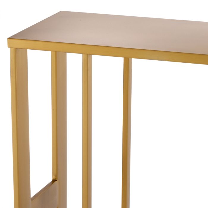 Side Table Pierre brushed brass finish