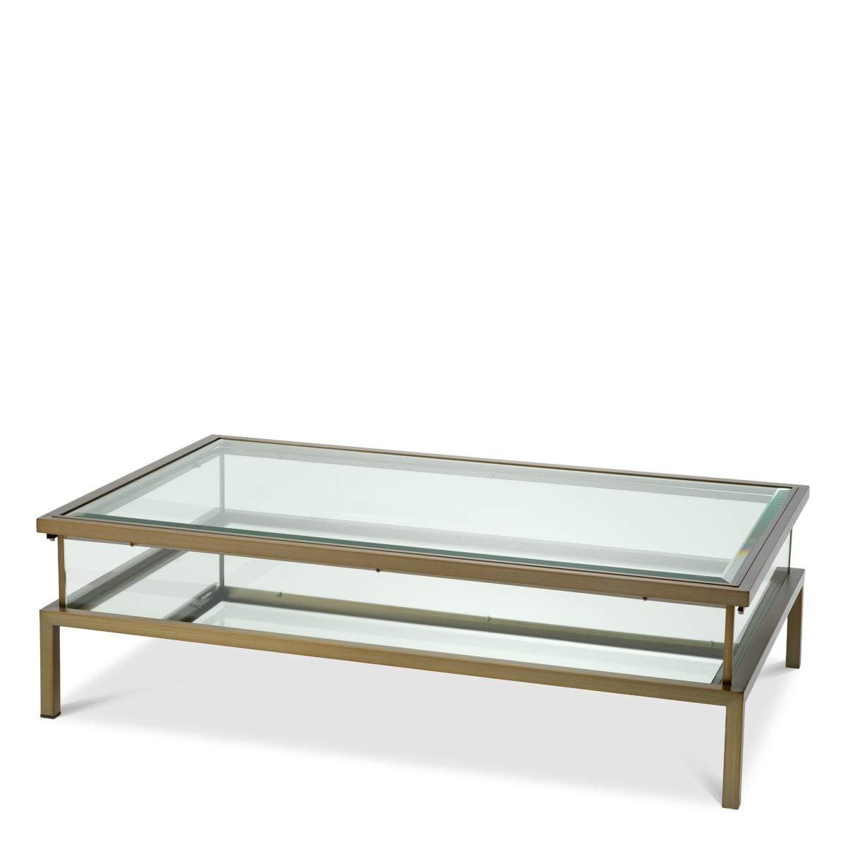 Brass Sliding Top Coffee Table Harvey