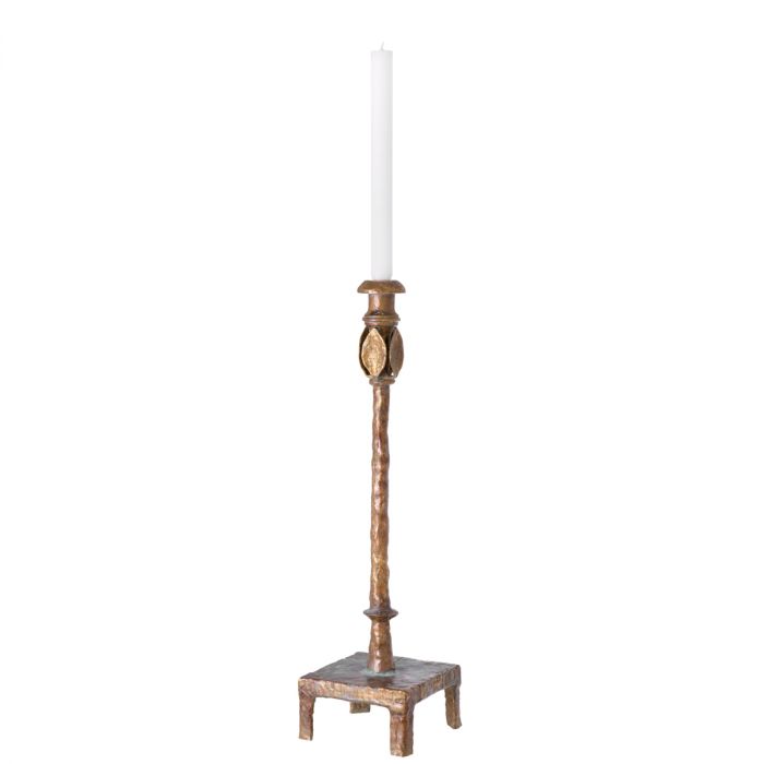 Candle Holder Santoro L vintage brass finish