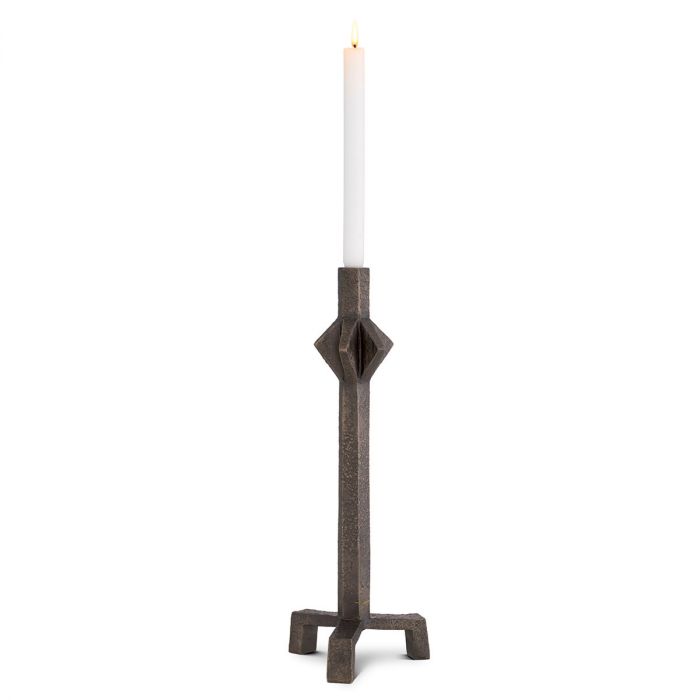 Candle Holder Conti L bronze finish