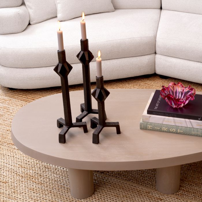 Candle Holder Conti L bronze finish