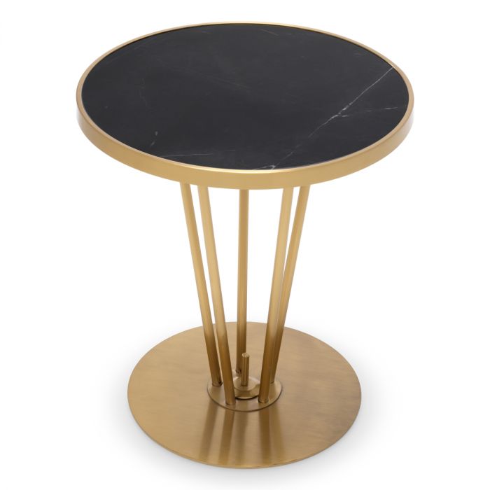 Side Table Horatio brushed brass finish