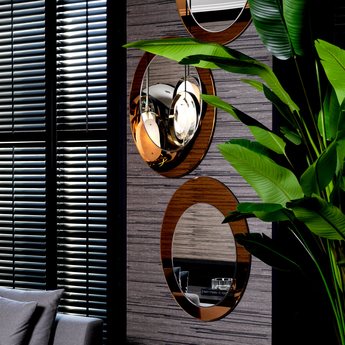 Oblong Amber Mirror Devito | Eichholtzmh.com