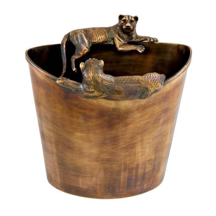 Wine Cooler Jordan vintage brass finish