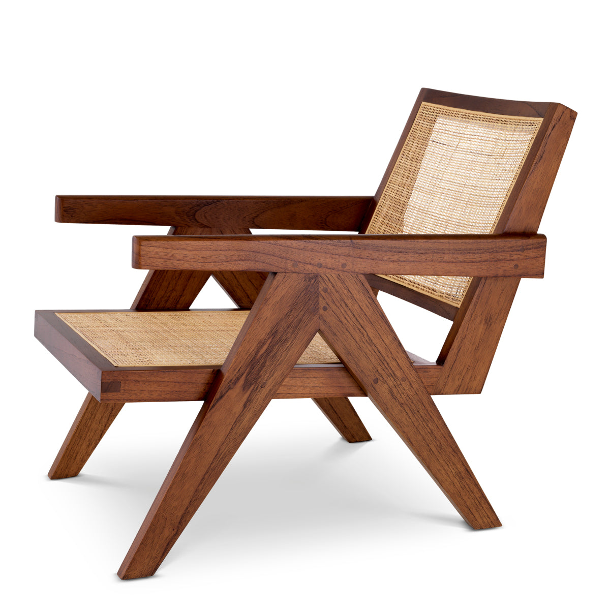 Brown Rattan Lounge Armchair Aristide | Eichholtzmh.com