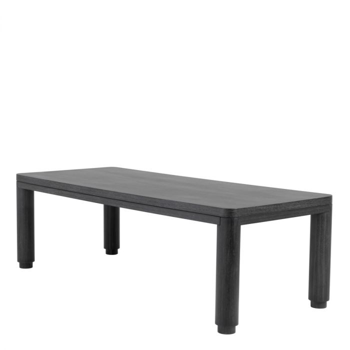 Dining Table Atelier S charcoal grey oak veneer