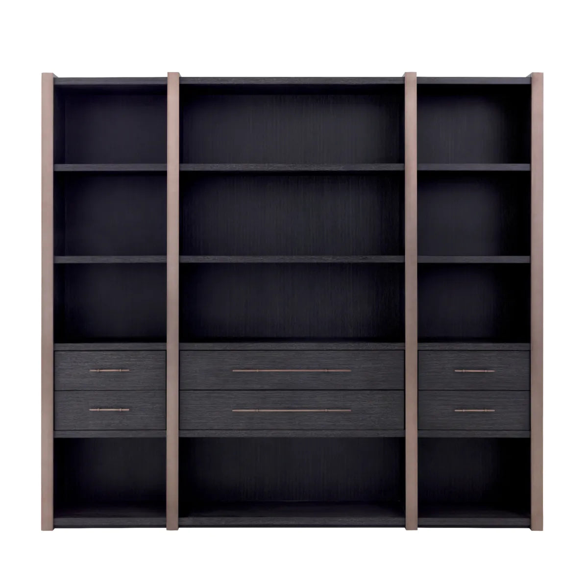 Gray Oak Shelving Cabinet Canova