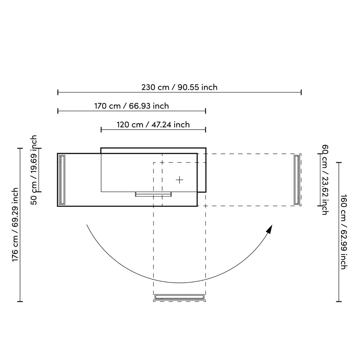 3 Drawer Oak Desk Sanderson | Eichholtzmh.com