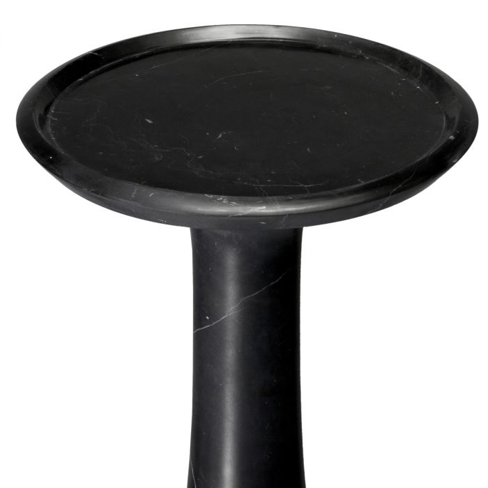 Side Table Pompano high honed black marble