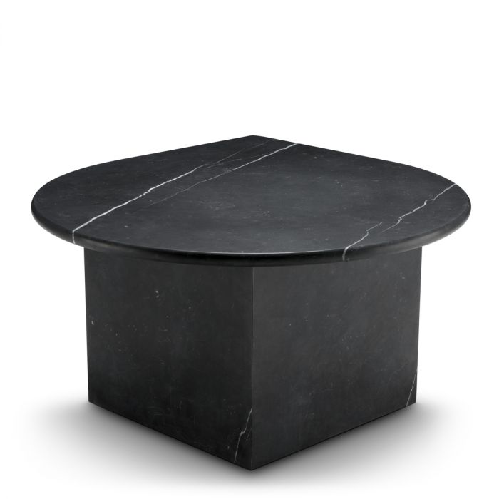 Coffee Table Naples honed black marble set of 3
