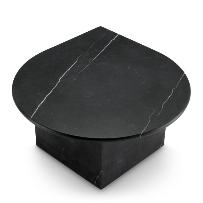 Coffee Table Naples honed black marble set of 3
