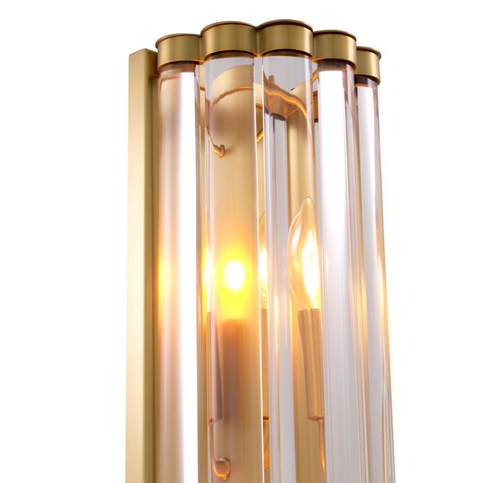 Wall Lamp Amalfi antique brass finish