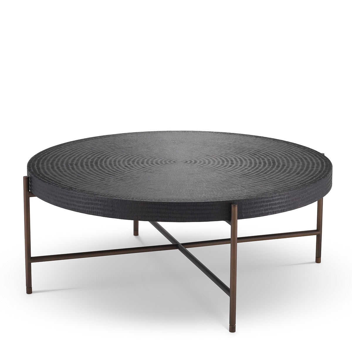 Round Gunmetal Coffee Table Nikos | Eichholtzmh.com