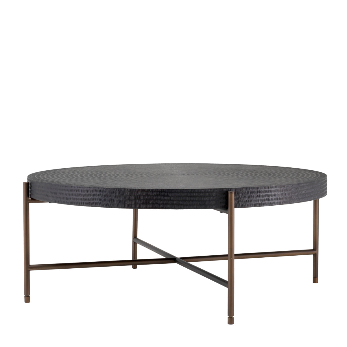 Round Gunmetal Coffee Table Nikos | Eichholtzmh.com