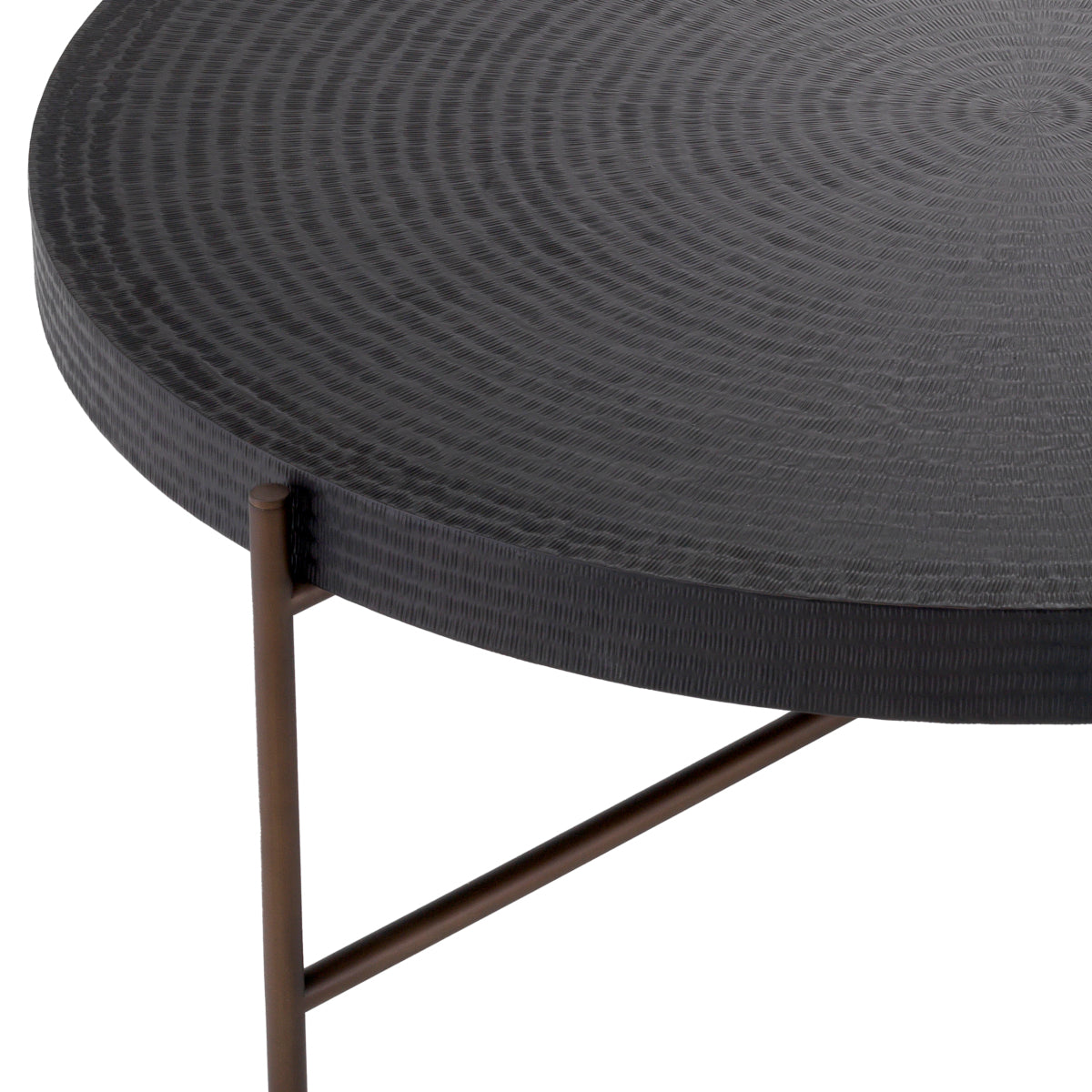 Round Gunmetal Coffee Table Nikos | Eichholtzmh.com