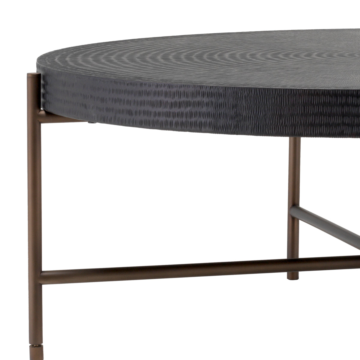 Round Gunmetal Coffee Table Nikos | Eichholtzmh.com