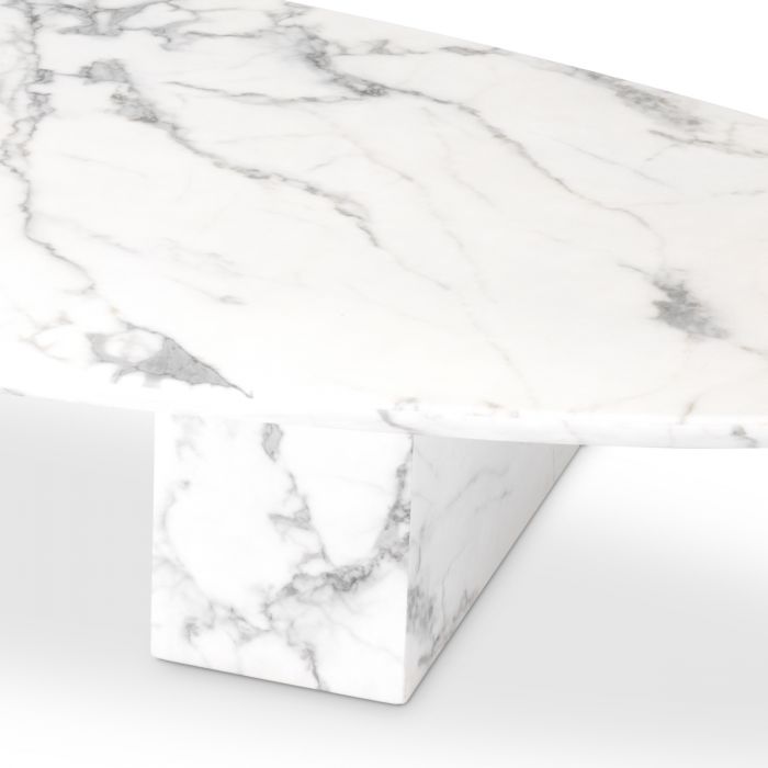 Coffee Table Aurore white faux marble