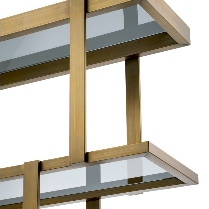 Cabinet Nesto brushed brass finish