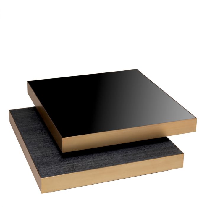 Coffee Table Shelton brushed brass finish