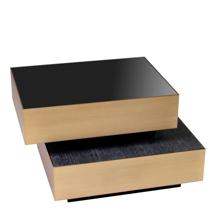 Side Table Shelton brushed brass finish