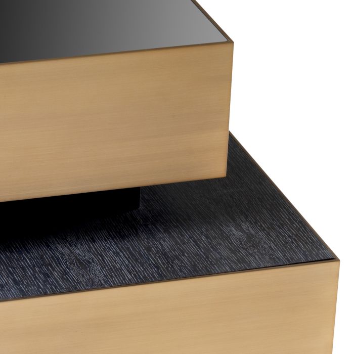 Side Table Shelton brushed brass finish