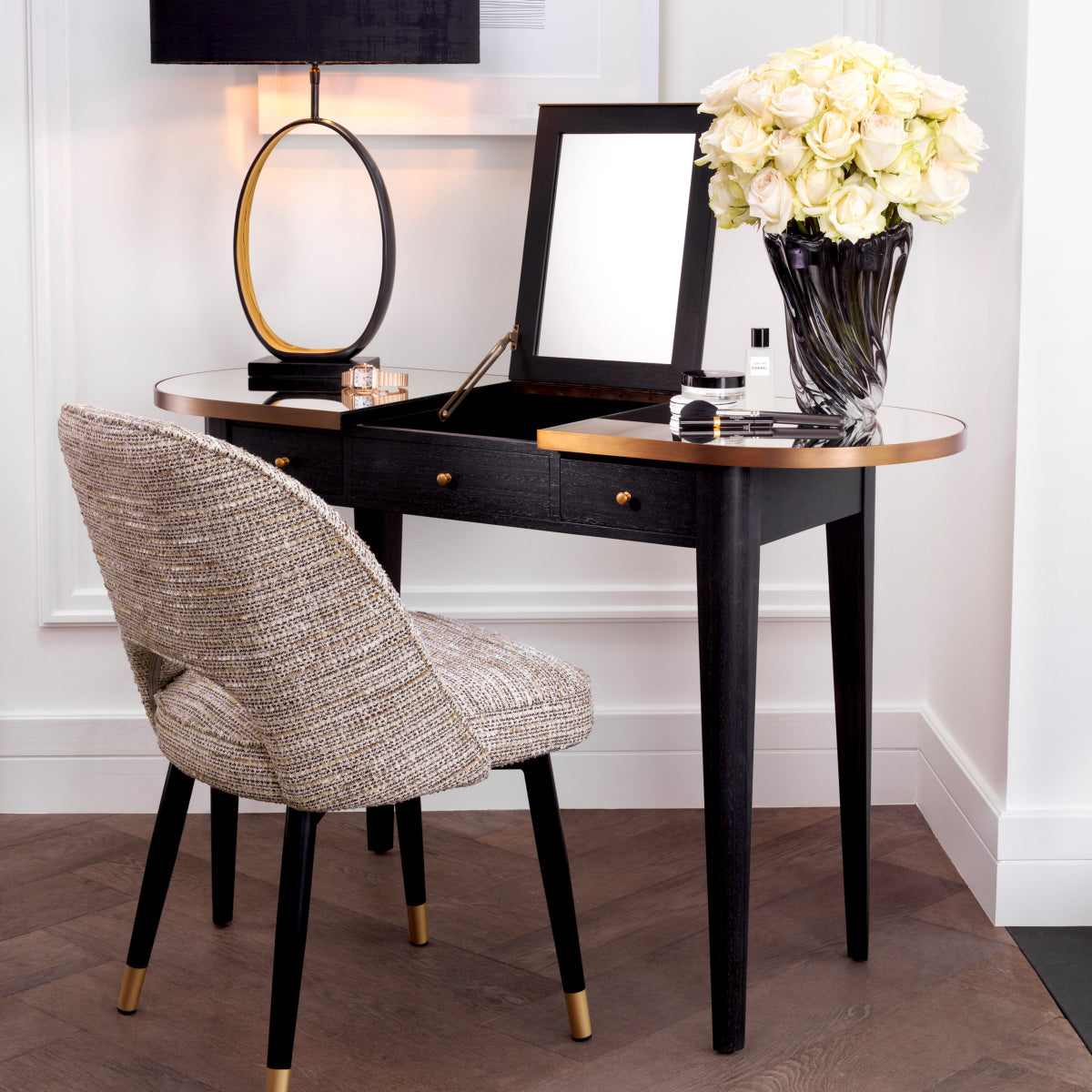 Oak Flip-Up Dressing Table Toulouse | Eichholtzmh.com