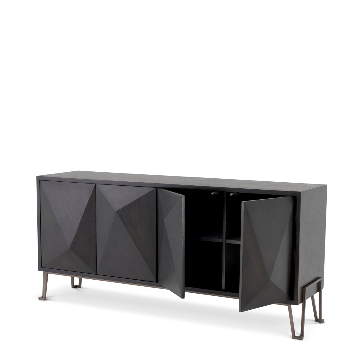 Brown Oak Media Cabinet Highland | Eichholtzmh.com