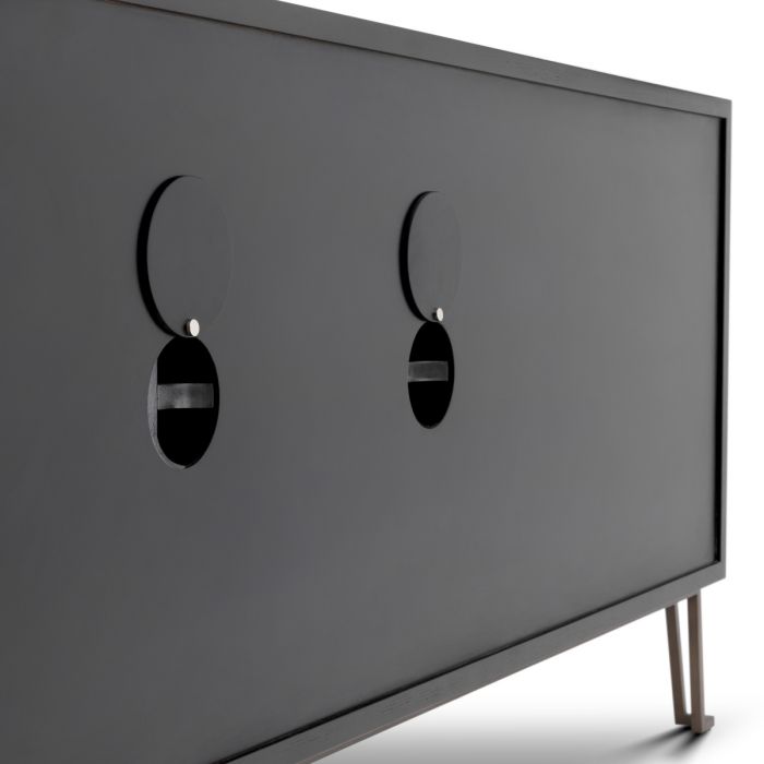 Dresser Highland charcoal brown oak veneer