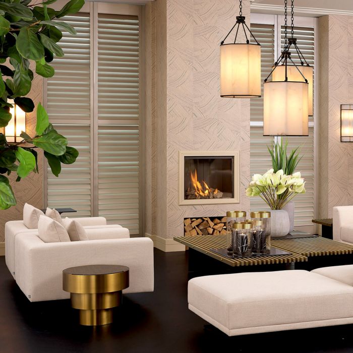 Side Table Sinclair brushed brass finish