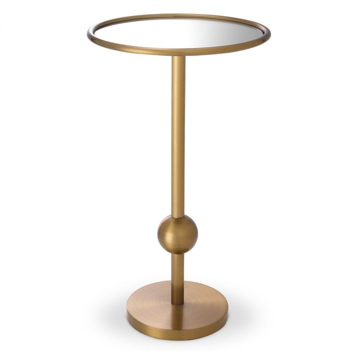Side Table Narciso brushed brass finish
