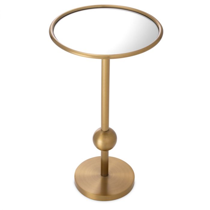 Side Table Narciso brushed brass finish